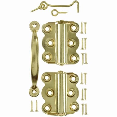 Screen Storm Door Set Brass Plated